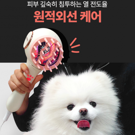 [포그밍 반려동물 관리기] 애견 진드기 냄새 세균 제거 원적외선 관절 귀 발바닥 염증 피부 완화